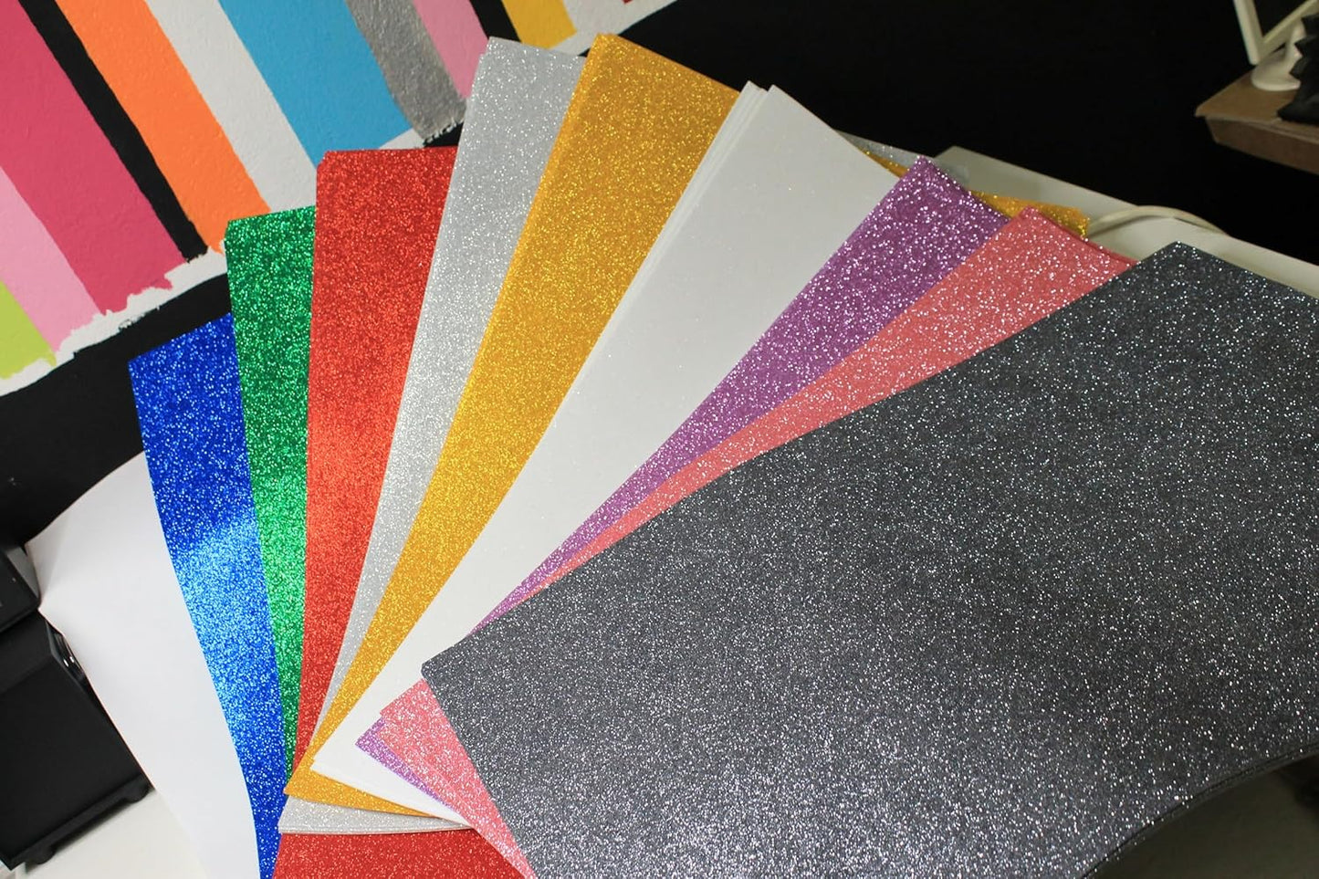 Fogli di Gomma Eva Glitterata FOMMY Glitter 60X40CM 10 PZ