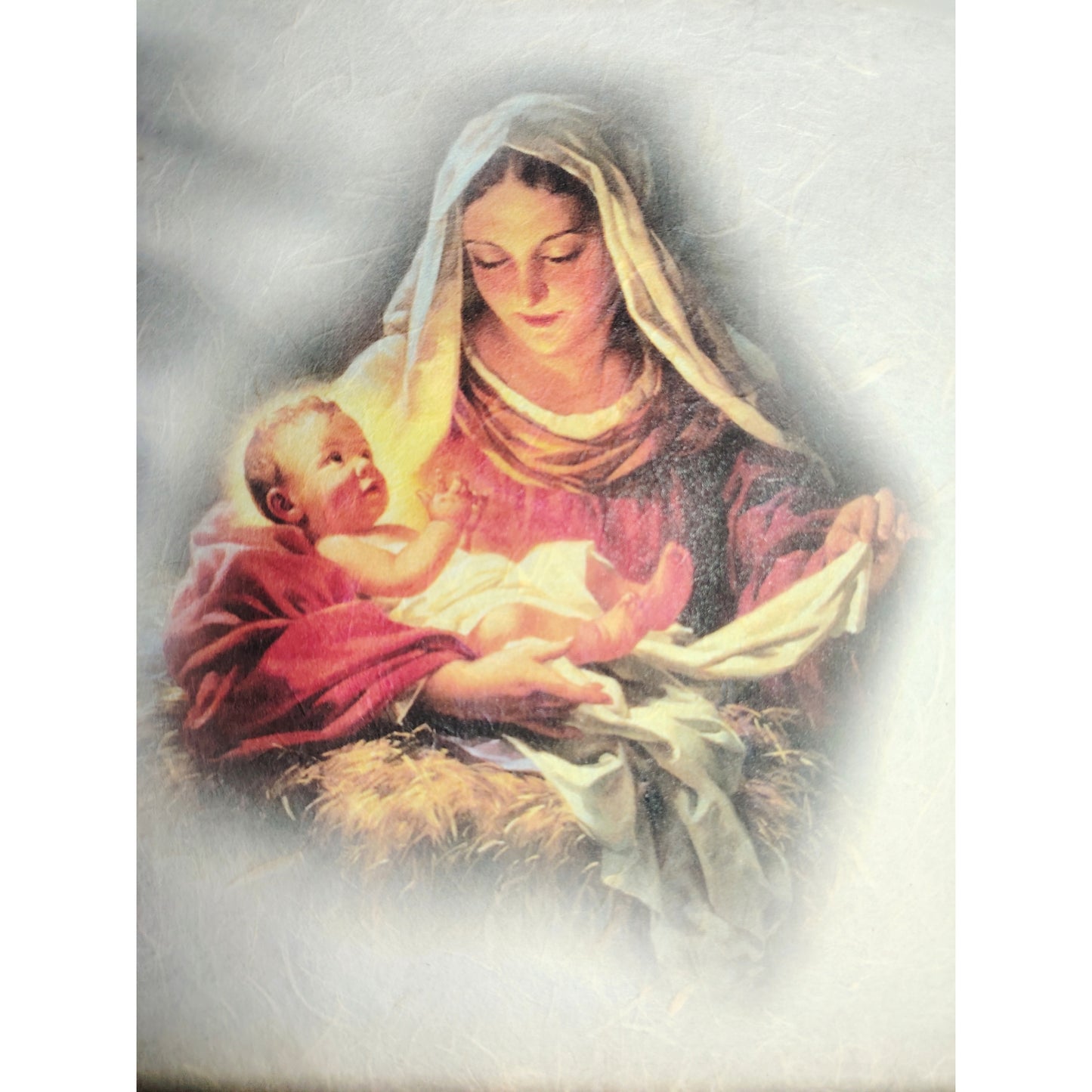 Carta da Decoupage nascita Nascita di Gesu' Madonna – Motivo ideale per Presepi Natale Decorazioni
