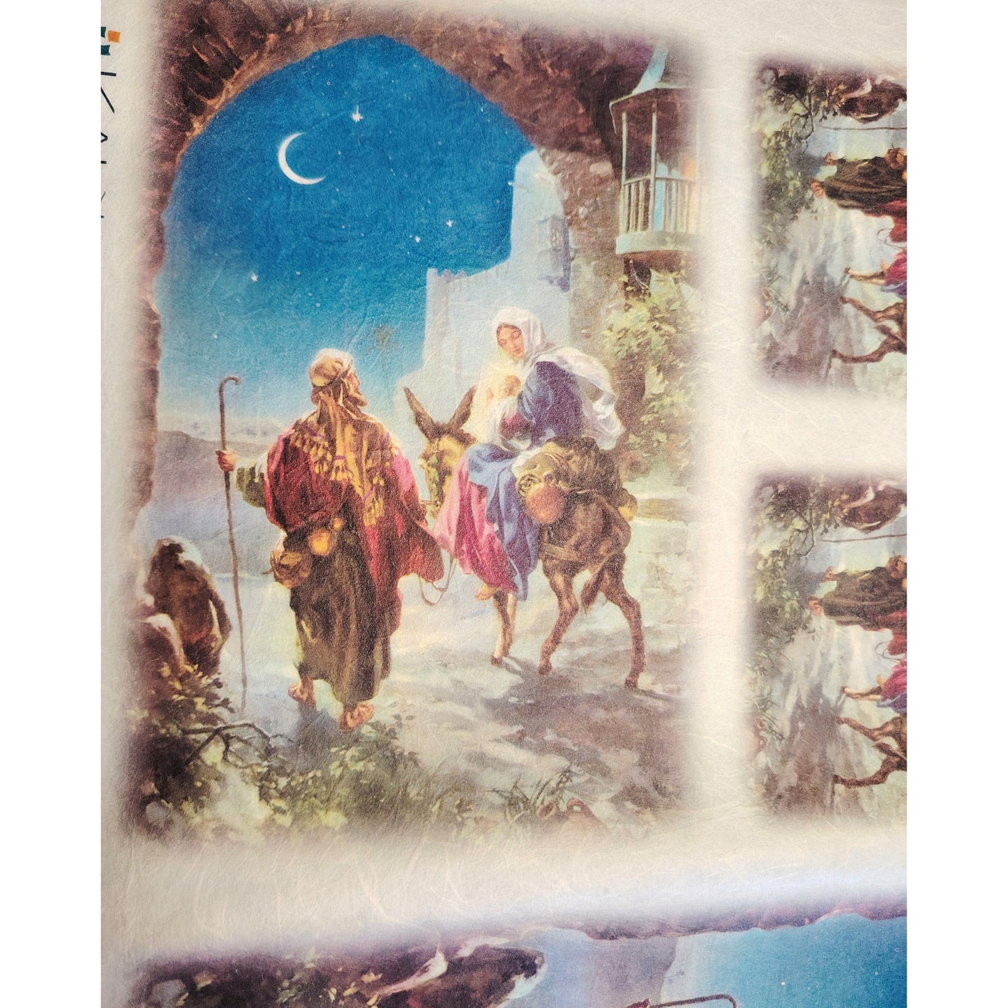 Carta da Decoupage nascita di Gesu' nella Grotta – Motivo ideale per Presepi Natale Decorazioni