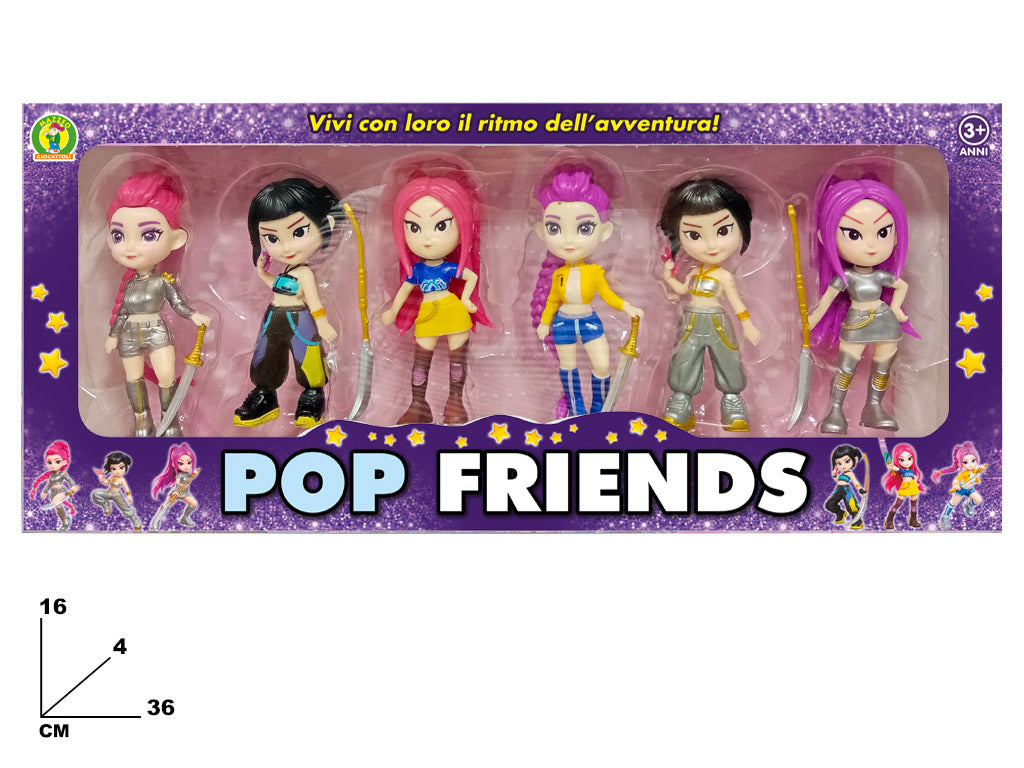 Pop Friends personaggio collezionabile mini figure assortite gioco bambini