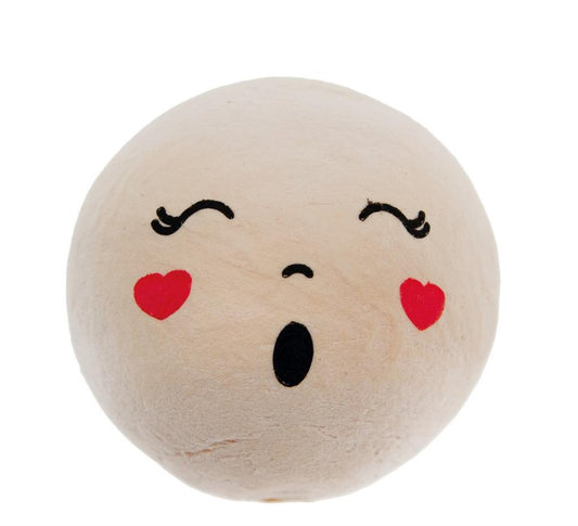 Testa in ovatta con faccina dolce – componente per bambole fai-da-te