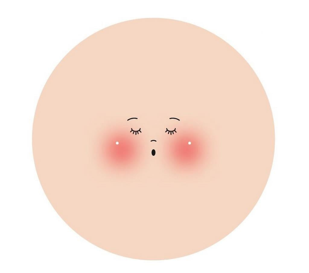 Faccina in Maglina con Espressione Sorpresa – Accessorio per Bambole DIY Ø 7,5 - 3 pz (Copia) (Copia)