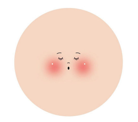 Faccina in Maglina con Espressione Sorpresa – Accessorio per Bambole DIY Ø 7,5 - 3 pz (Copia) (Copia)