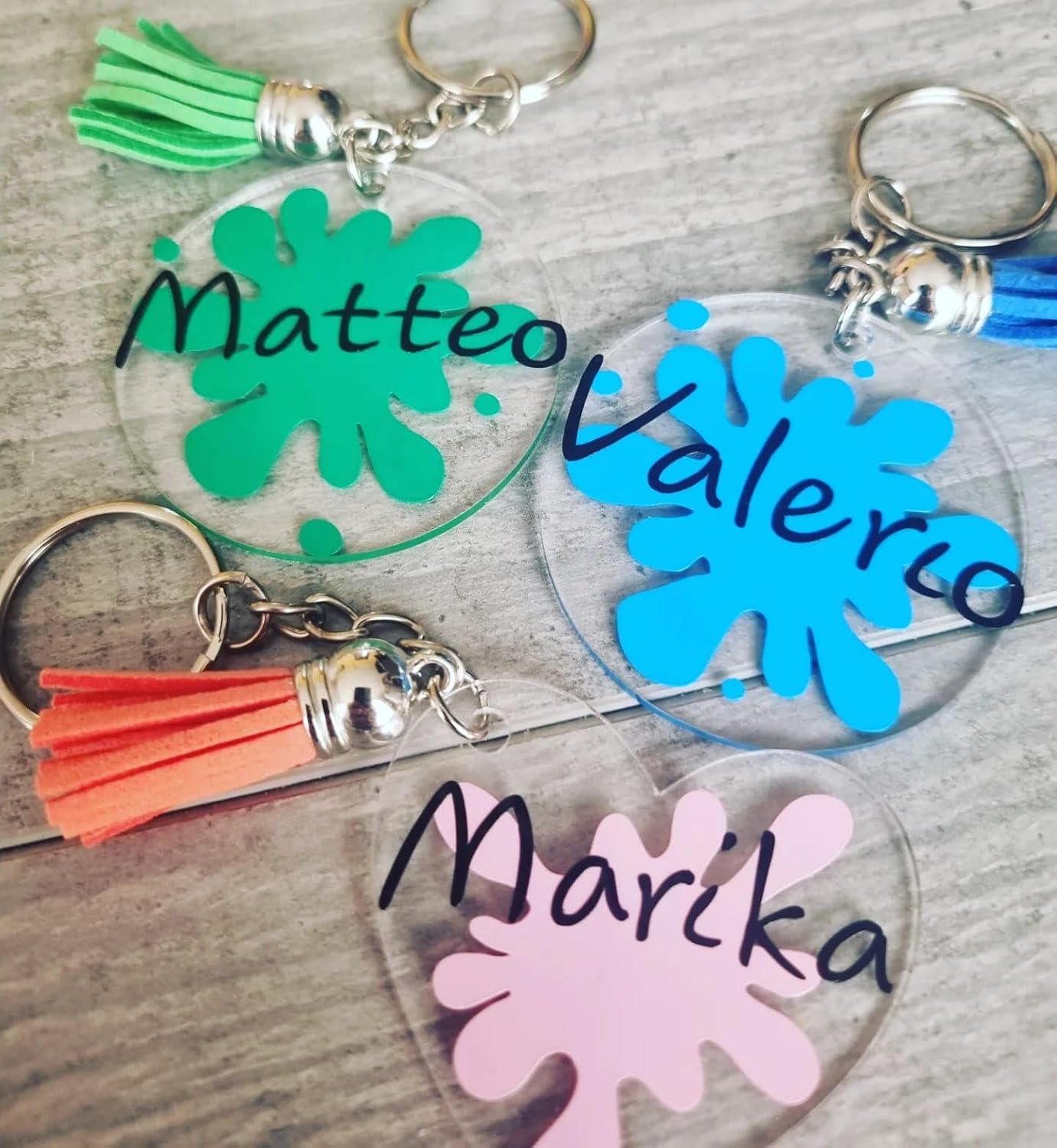 Kit per Portachiavi in Resina + Resina iCrystal – Resina epossidica Trasparente Effetto Cristallo + 2 stampi Resina +Glitter