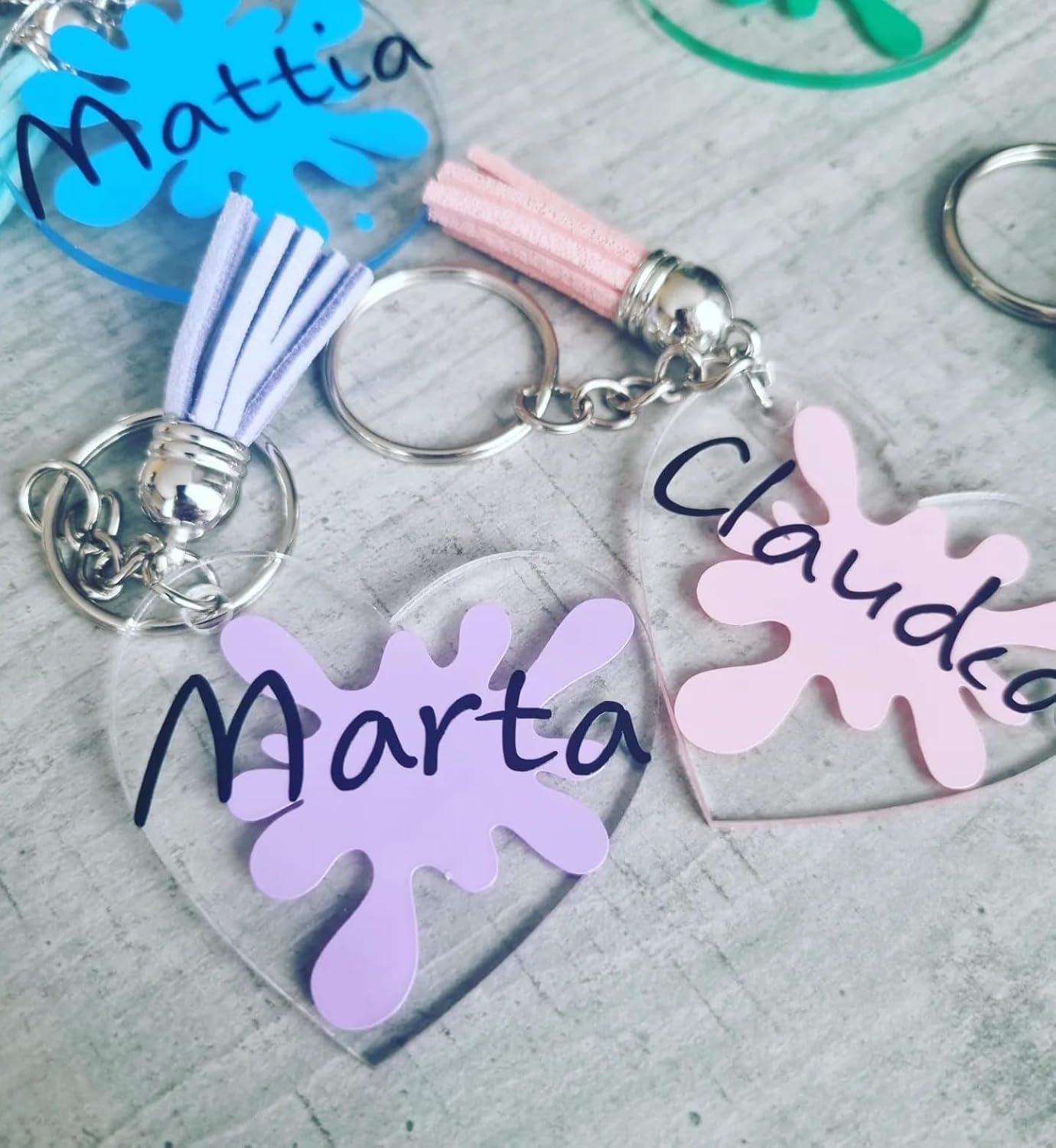 Kit per Portachiavi in Resina + Resina iCrystal – Resina epossidica Trasparente Effetto Cristallo + 2 stampi Resina +Glitter