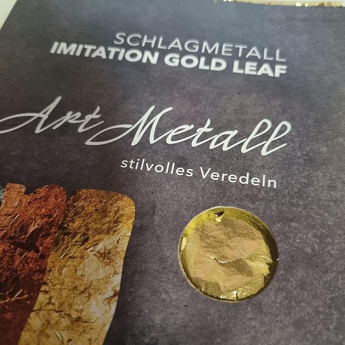 Foglia Oro Art Metall per doratura decoupage Craft 5 Fogli 14x14 cm