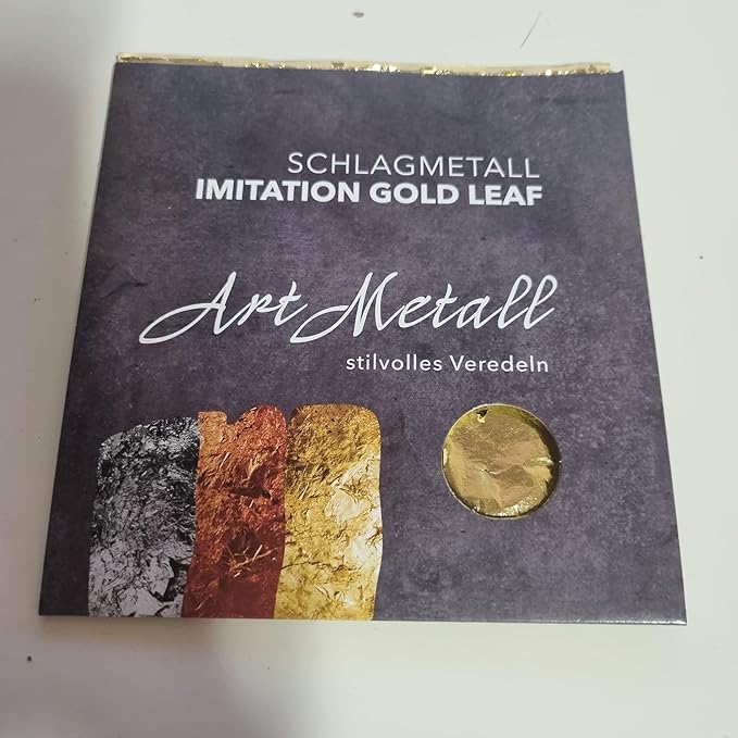 Foglia Oro Art Metall per doratura decoupage Craft 5 Fogli 14x14 cm