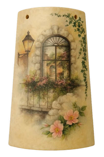 KIT Carta Decoupage + Tegola in cotto 21 cm x 12 cm – Introvabile! Ultimi pezzi a prezzo eccezionale - 3 fogli misti per tegole