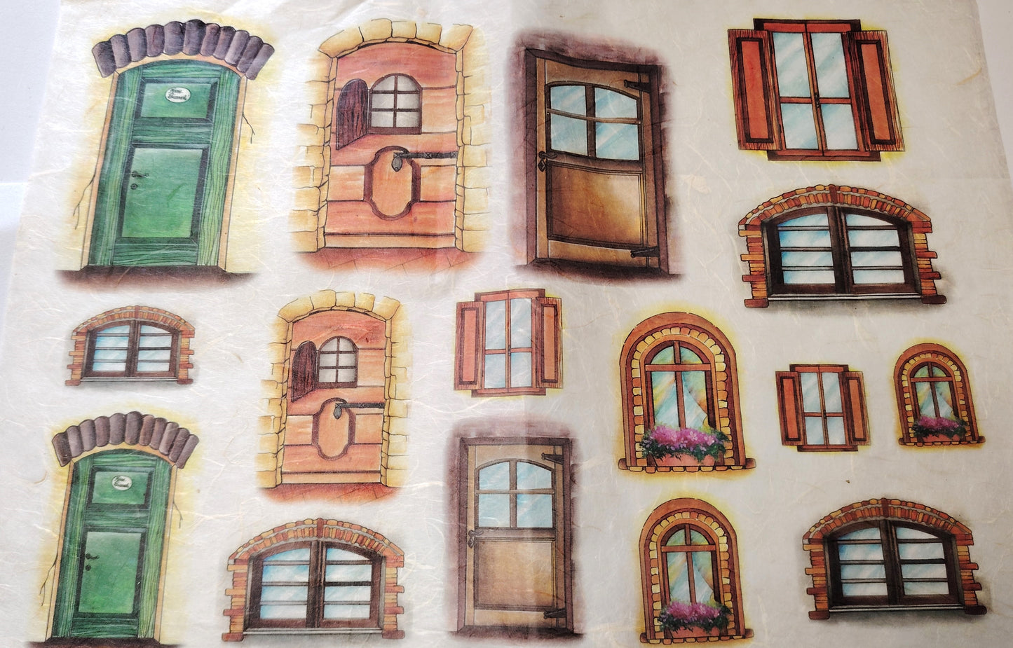 KIT Carta Decoupage + Tegola in cotto 21 cm x 12 cm – Introvabile! Ultimi pezzi a prezzo eccezionale - Porte e Finestre