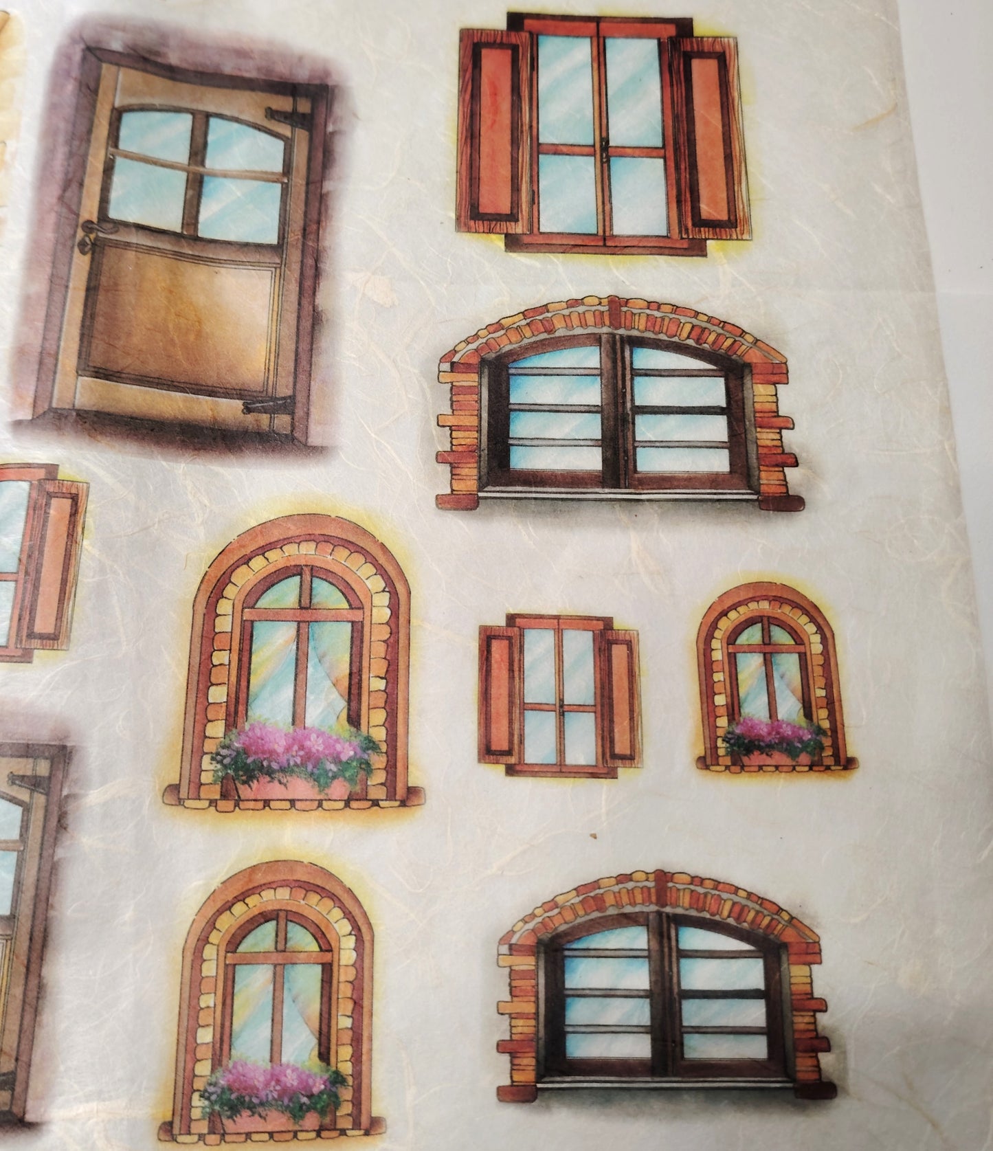 KIT Carta Decoupage + Tegola in cotto 21 cm x 12 cm – Introvabile! Ultimi pezzi a prezzo eccezionale - Porte e Finestre