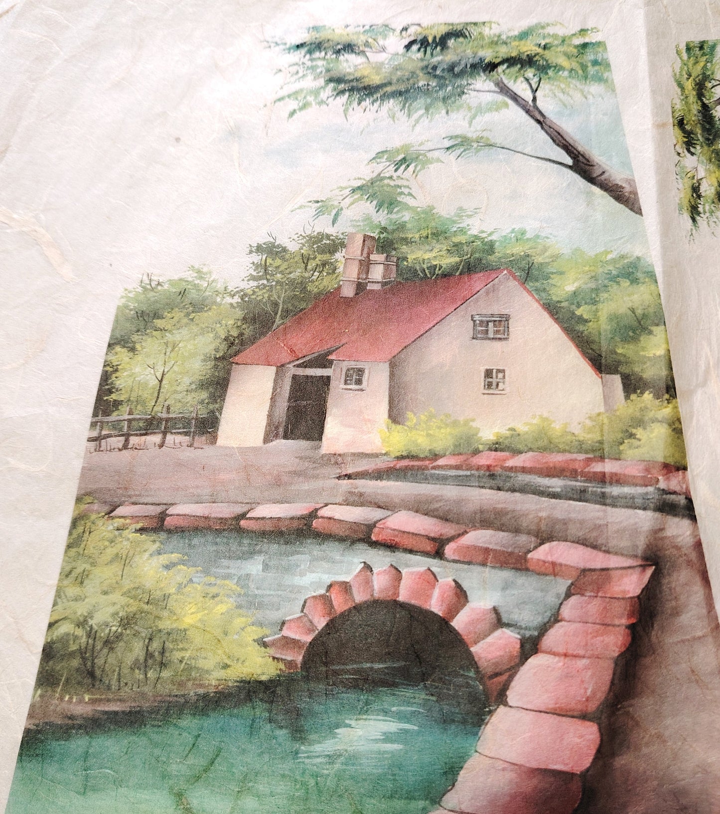 KIT Carta Decoupage + Tegola in cotto 21 cm x 12 cm – Introvabile! Ultimi pezzi a prezzo eccezionale La casa sul Ponte