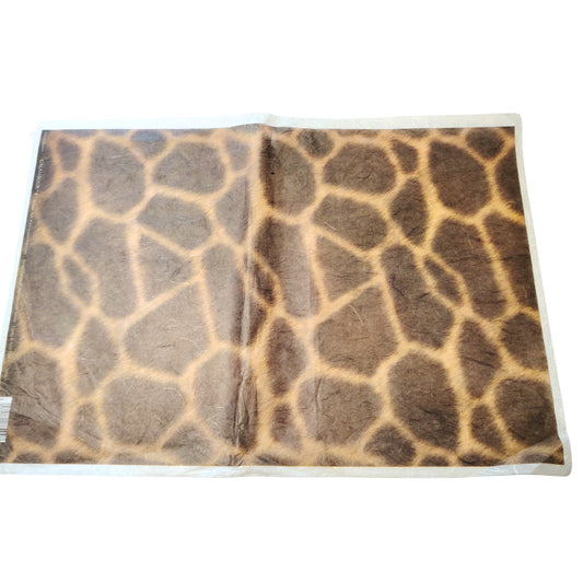 Carta da Decoupage Fantasia Leopardata 2 – Effetto Animalier Marrone  ideale per  Decorazioni