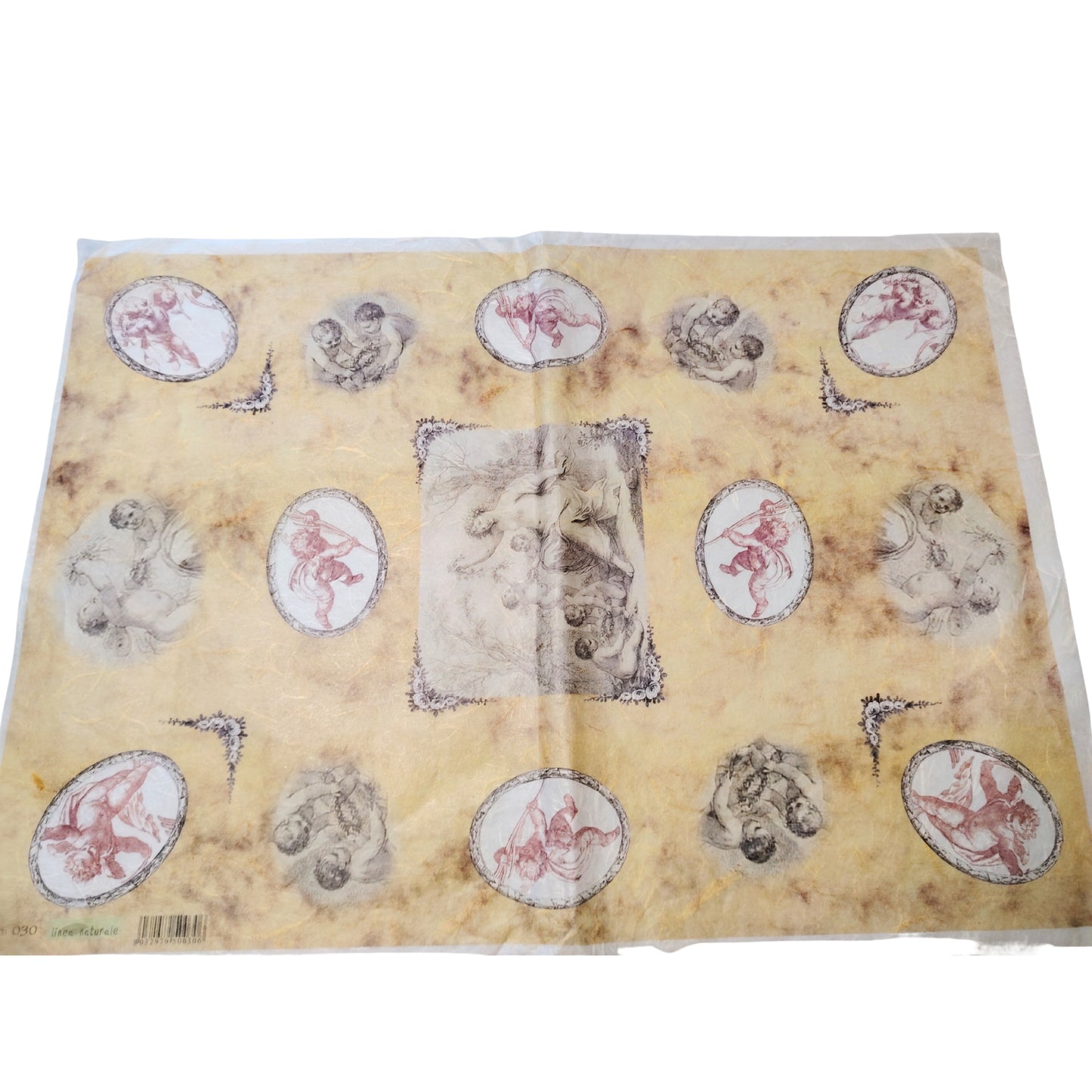 Carta da Decoupage Angeli rinascimentali– Motivo ideale per Presepi Natale Decorazioni