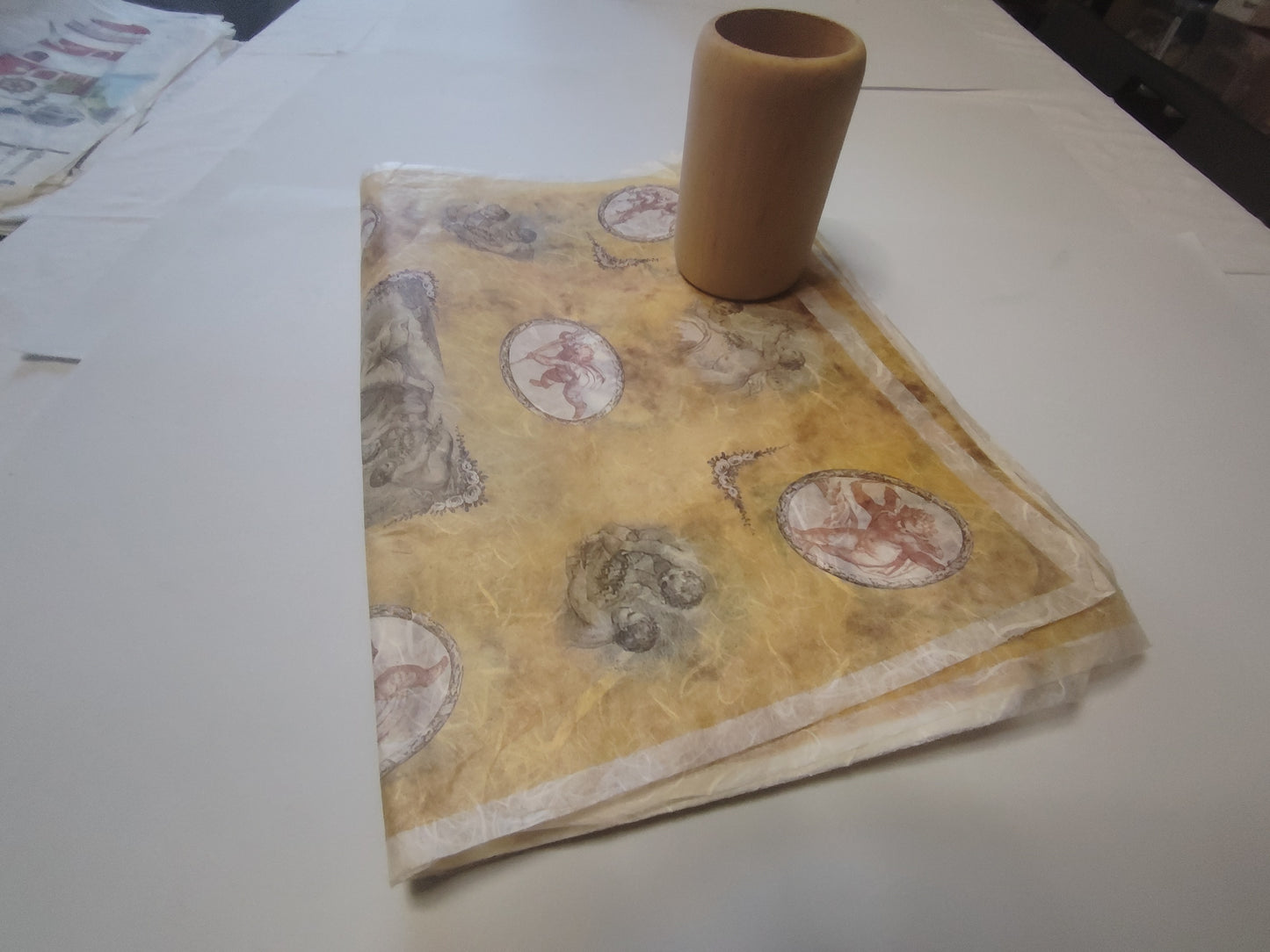 Carta da Decoupage Angeli rinascimentali– Motivo ideale per Presepi Natale Decorazioni