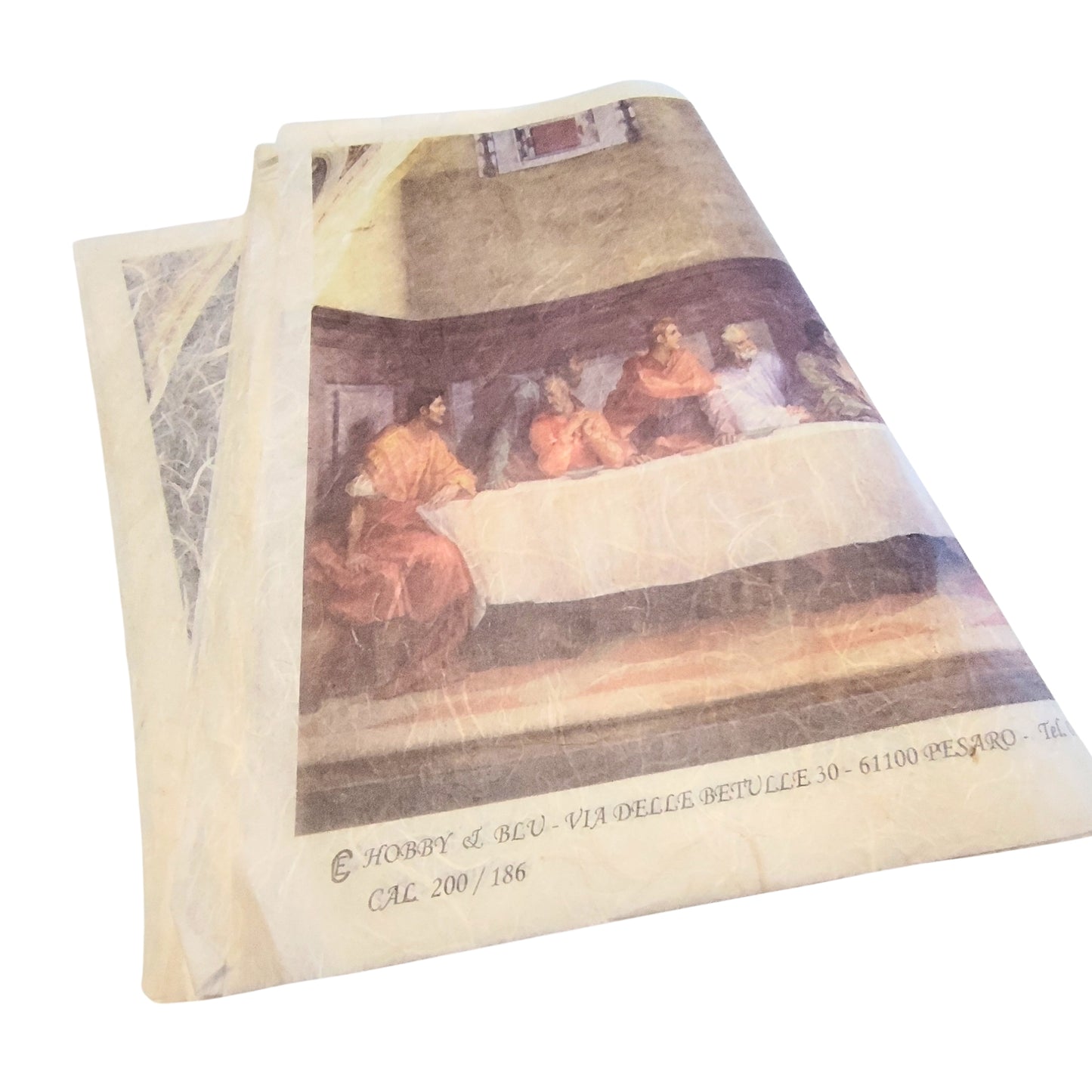 Carta da Decoupage L'ultima cena di Gesu'  – Motivo ideale per Presepi Natale Decorazioni