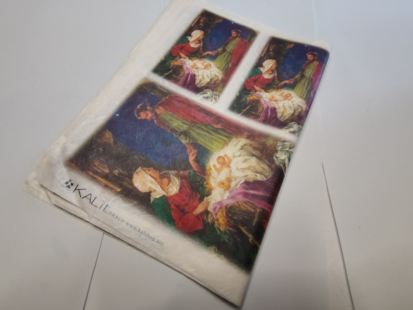 Carta da Decoupage nascita Nascita di Gesu' Presepe – Motivo ideale per Presepi Natale Decorazioni
