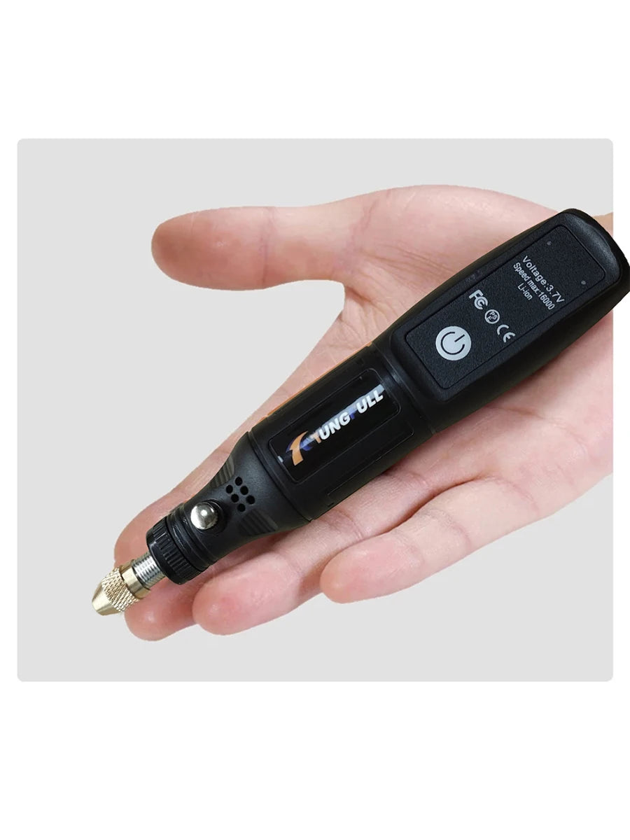 Mini trapano elettrico USB Wireless Mini trapano portatile utensile rotante lavorazione del legno penna per incisione strumenti Dremel per gioielli metallo vetro
