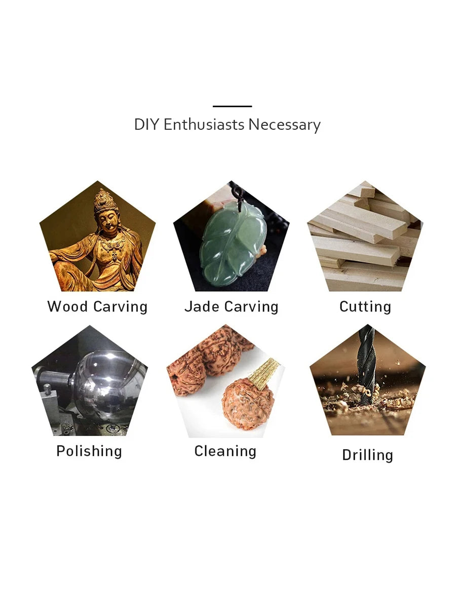 Mini trapano elettrico USB Wireless Mini trapano portatile utensile rotante lavorazione del legno penna per incisione strumenti Dremel per gioielli metallo vetro