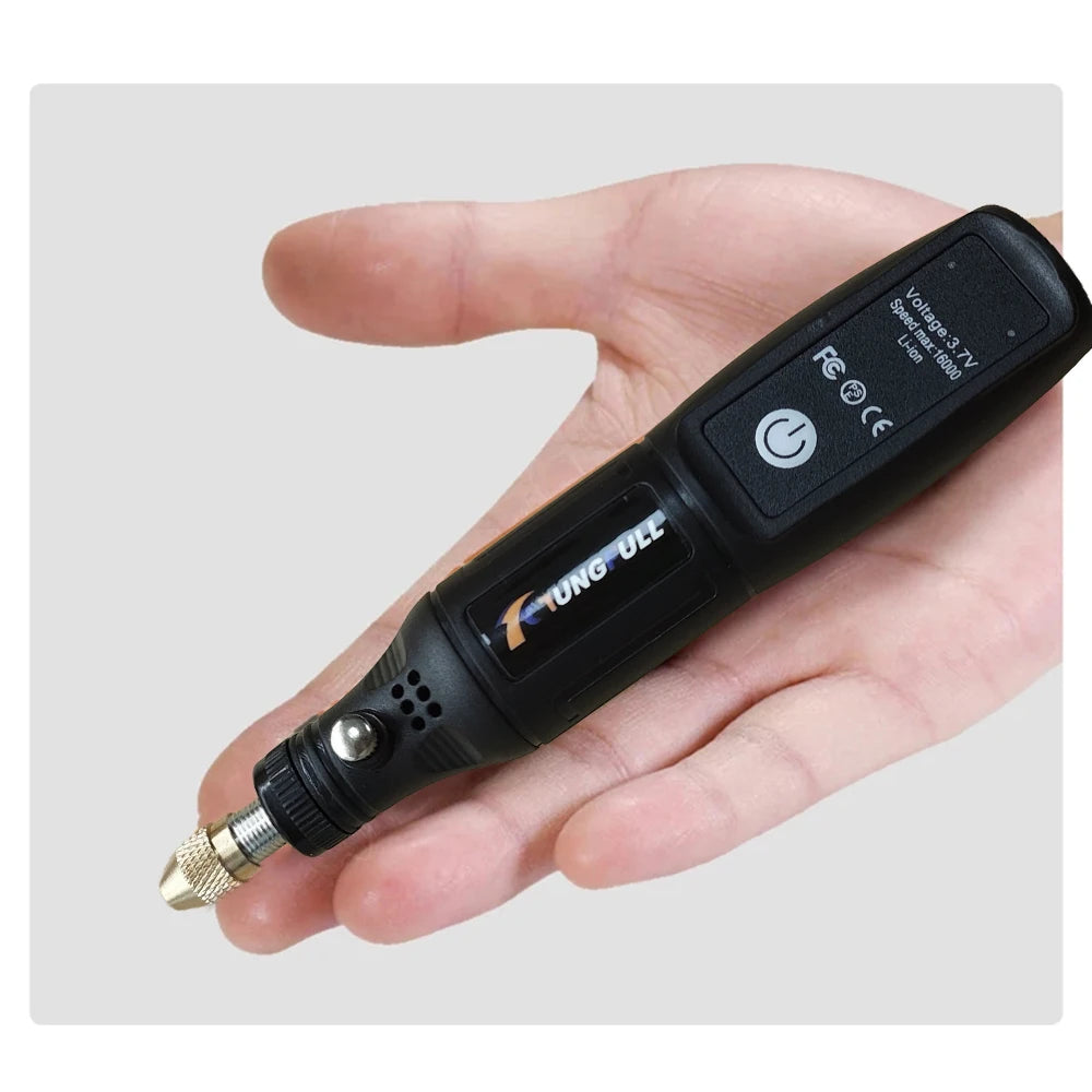 Mini trapano elettrico USB Wireless Mini trapano portatile utensile rotante lavorazione del legno penna per incisione strumenti Dremel per gioielli metallo vetro