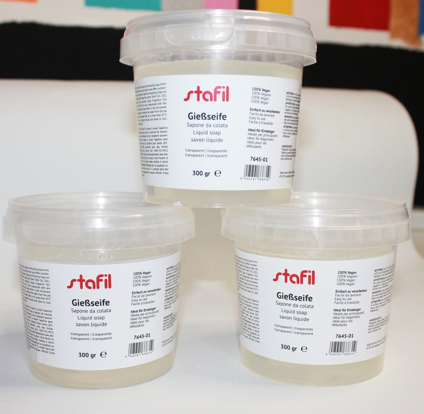 SAPONE DA COLATA PER SAPONE IN STAMPI HANDMADE STAFIL BIANCO ECOLOGICO 1 kg