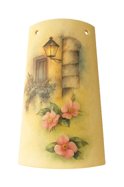 KIT Carta Decoupage + Tegola in cotto 21 cm x 12 cm – Introvabile! Ultimi pezzi a prezzo eccezionale - Casa con Arco