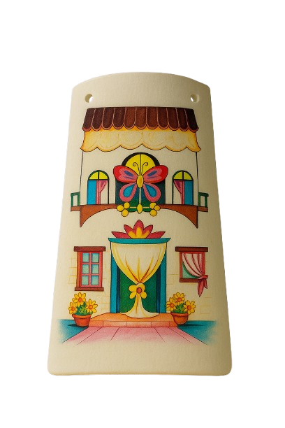 Carta da Decoupage Vintage con motivo Tegole Fuxia – Ideale per tegole o creazioni artistiche