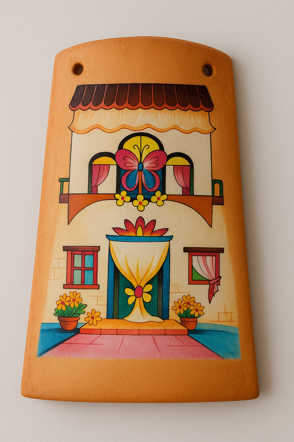 KIT Carta Decoupage + Tegola in cotto 21 cm x 12 cm – Introvabile! Ultimi pezzi a prezzo eccezionale - Tegola Butterfly 2 fogli misti