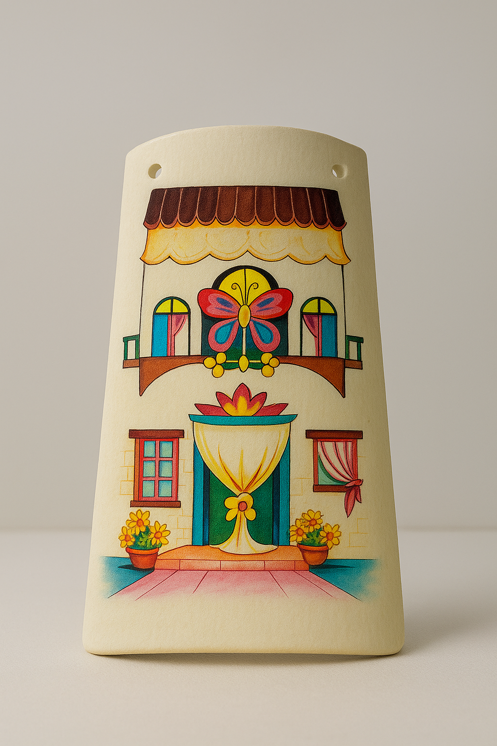 KIT Carta Decoupage + Tegola in cotto 21 cm x 12 cm – Introvabile! Ultimi pezzi a prezzo eccezionale - Tegola Butterfly Pink