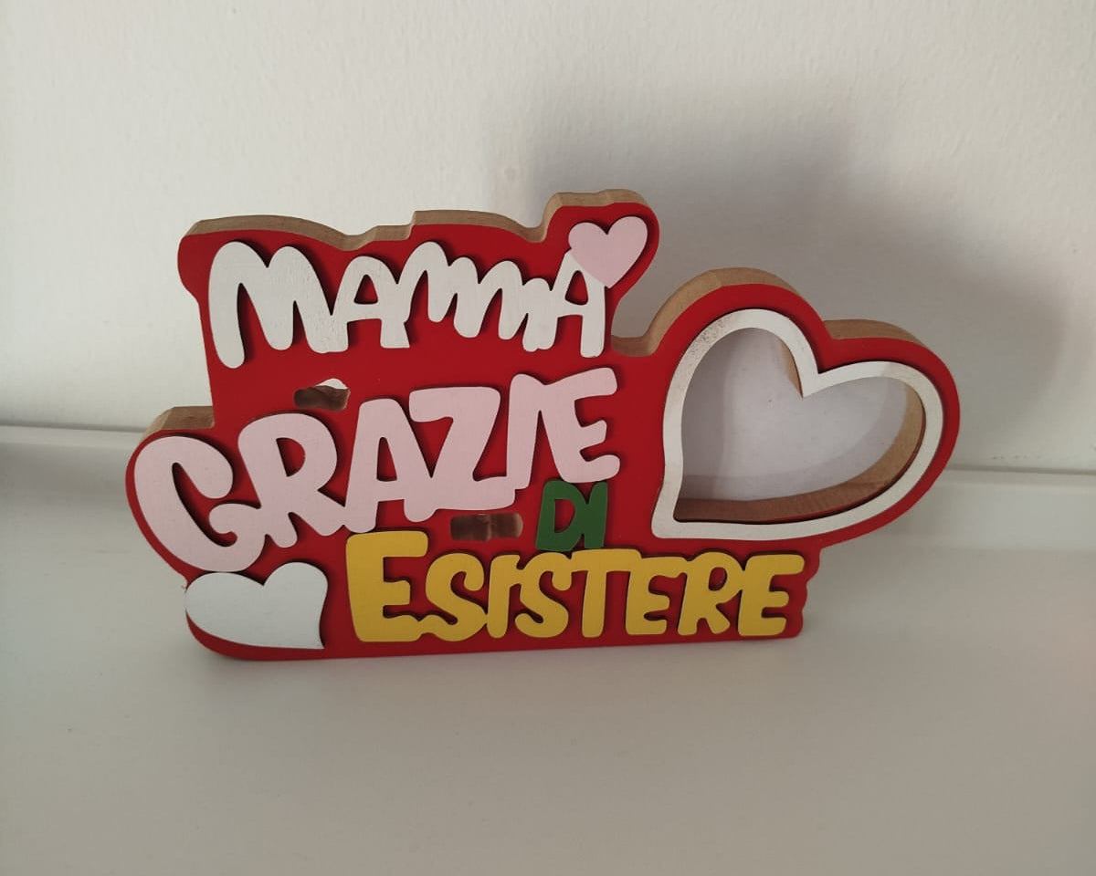 Decorazione legno festa della mamma