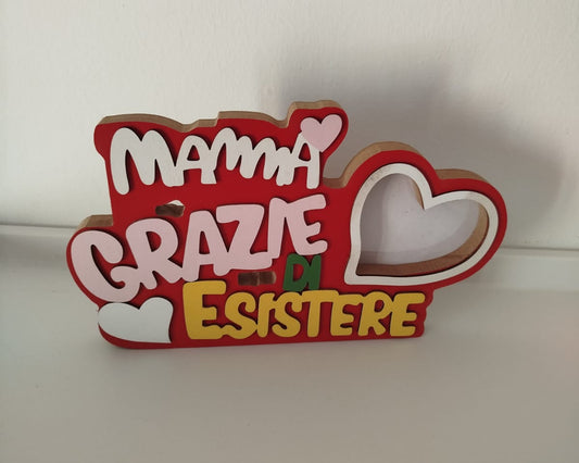 Decorazione legno festa della mamma