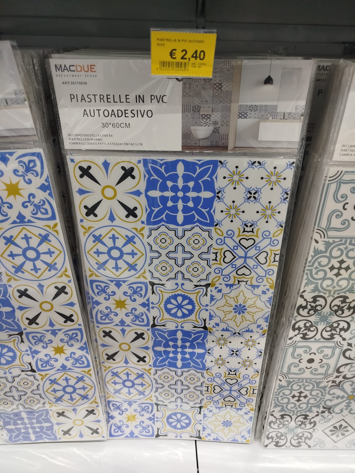 Piastrelle in Pvc Autoadesivo cm 30x60
