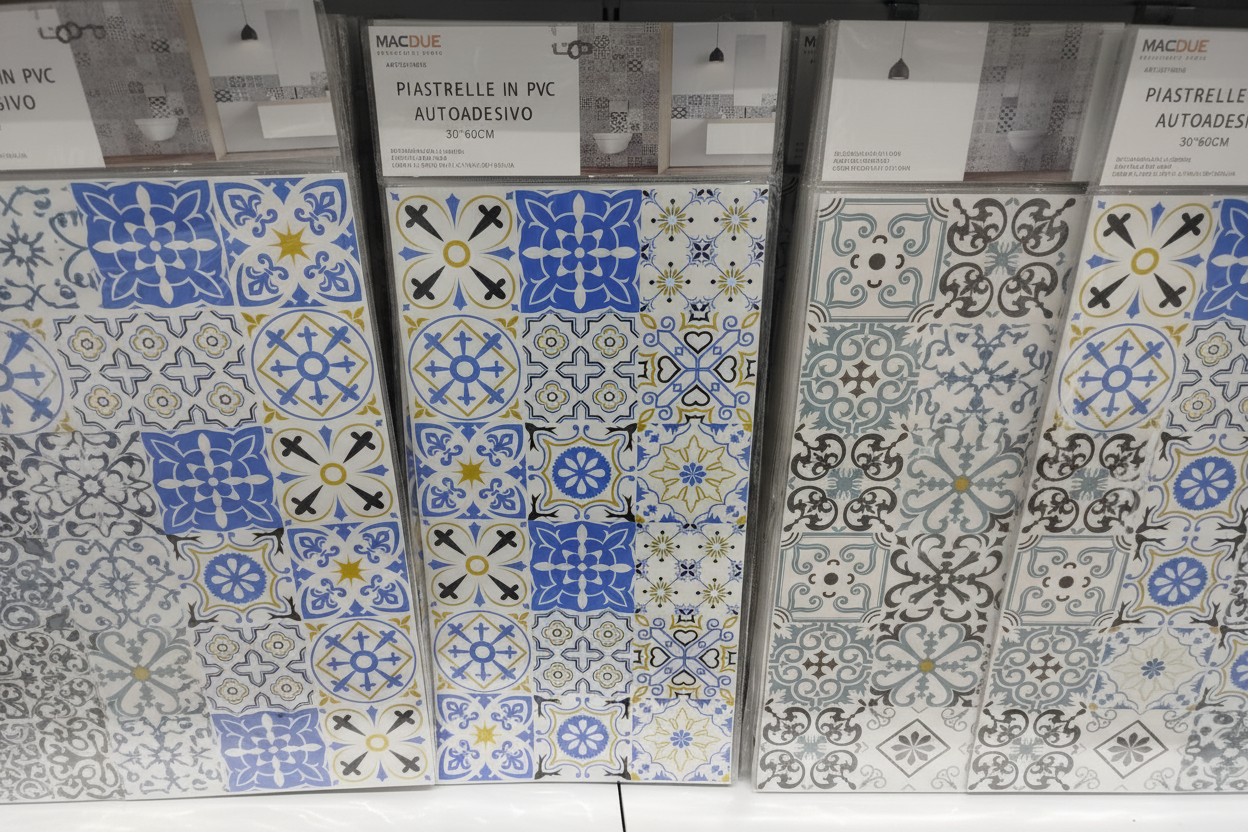 Piastrelle in Pvc Autoadesivo cm 30x60