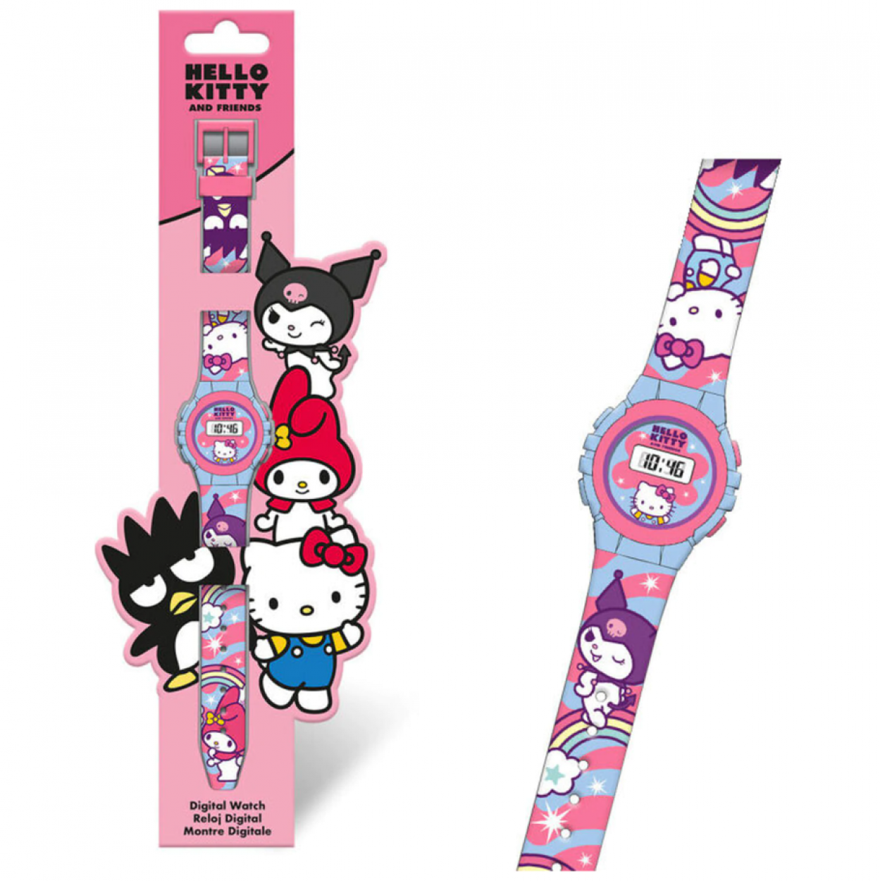 Orologio digitale per bambini con cinturino decorato personaggi
