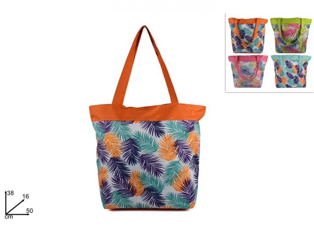 Borsa mare donna capiente borsa spiaggia tessuto estate manici fantasie assortite