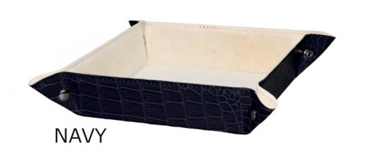 Svuotatasche Morbido Design Renato Balestra in Similpelle Coccodrillo Nuovo Home Decor
