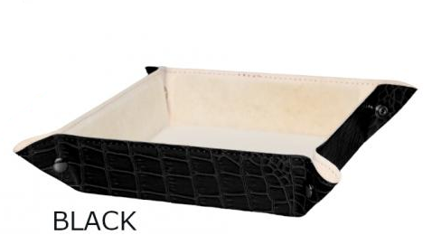 Svuotatasche Morbido Design Renato Balestra in Similpelle Coccodrillo Nuovo Home Decor