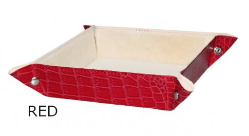 Svuotatasche Morbido Design Renato Balestra in Similpelle Coccodrillo Nuovo Home Decor