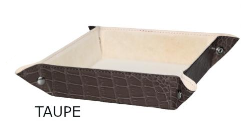 Svuotatasche Morbido Design Renato Balestra in Similpelle Coccodrillo Nuovo Home Decor
